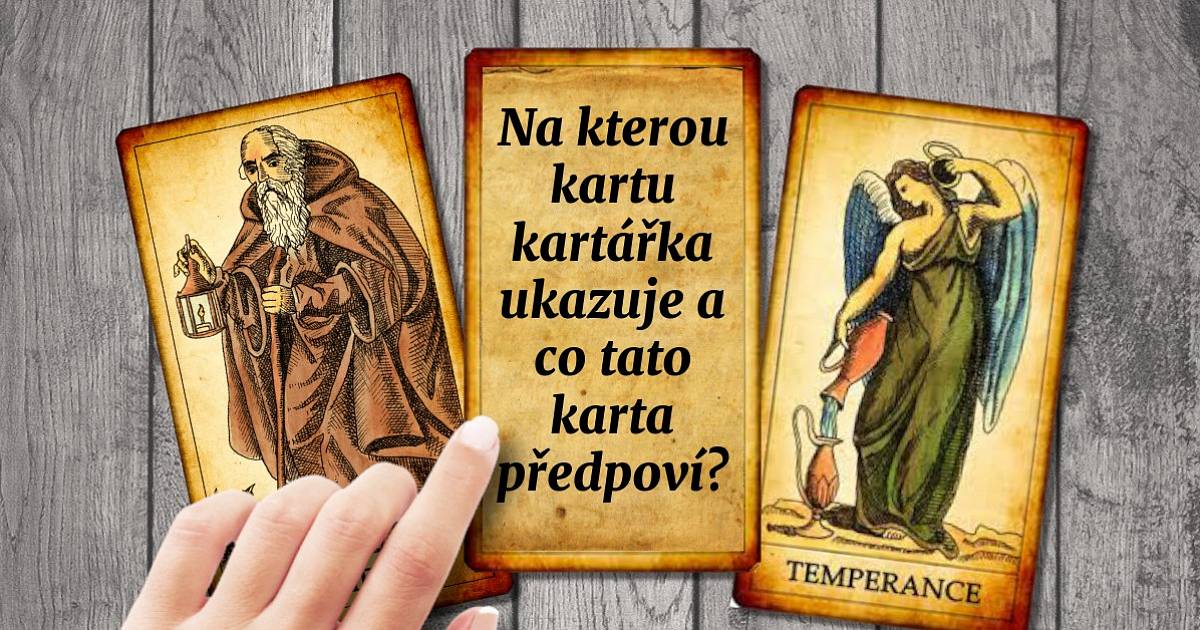 ** Na kterou kartu kartářka ukazuje a co tato karta předpoví? **| Funmox.eu